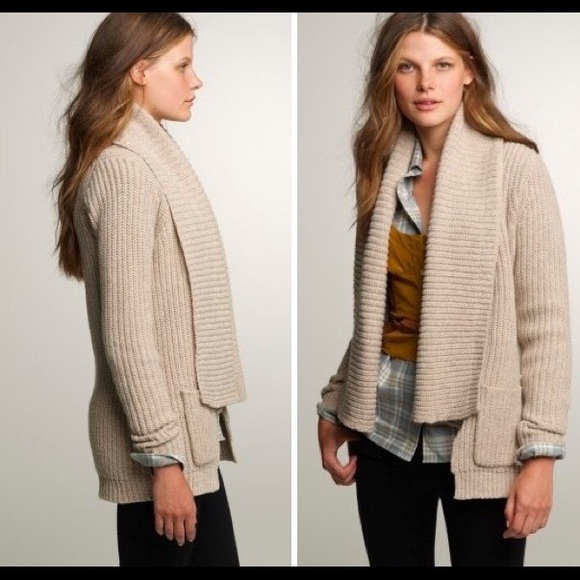 Marled Lambswool Apres Cardigan - Picture 2 of 2